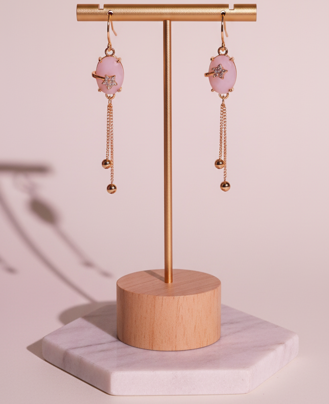 Gardenia Bloom Drop Earrings