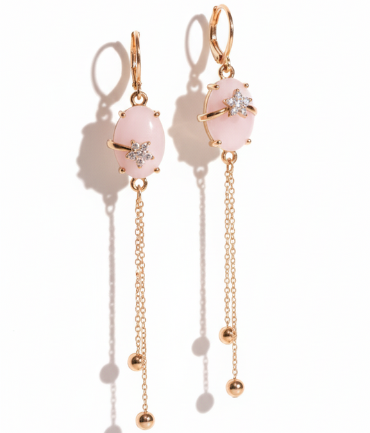 Gardenia Bloom Drop Earrings