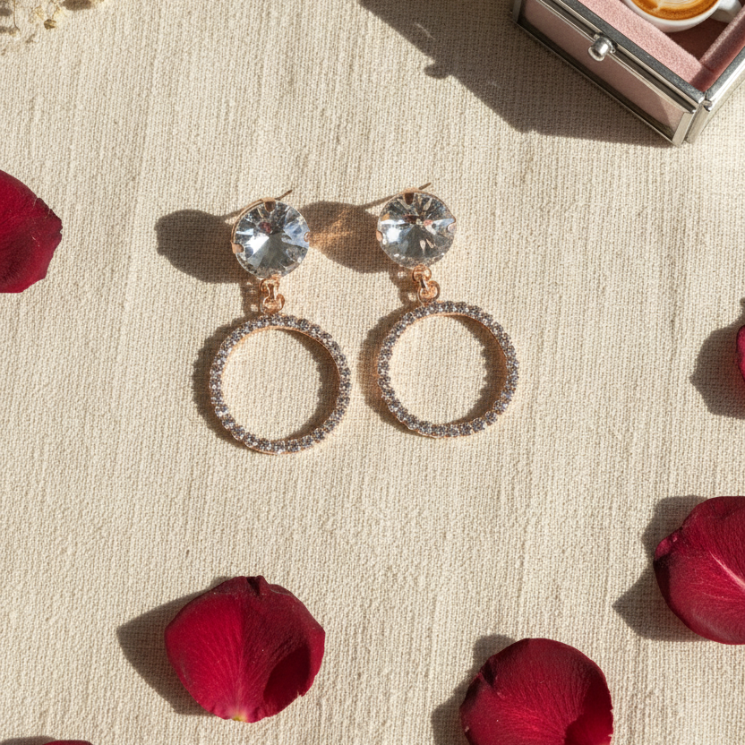 Delicate Halo Earrings