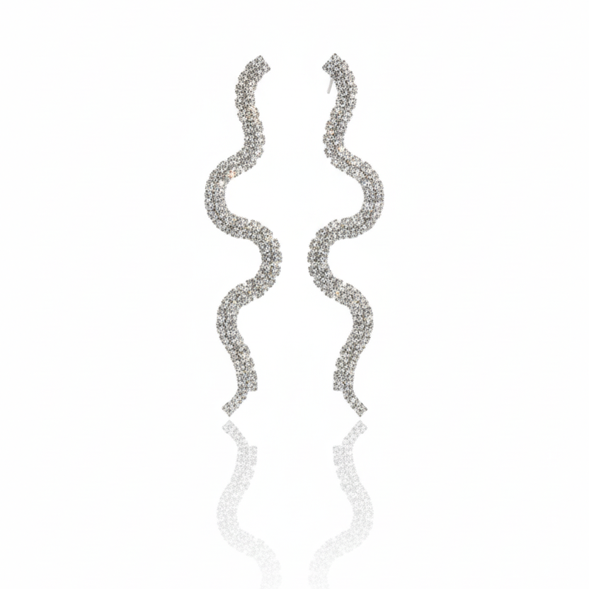 "Sleek Line" Horizontal Bar Drop Studs