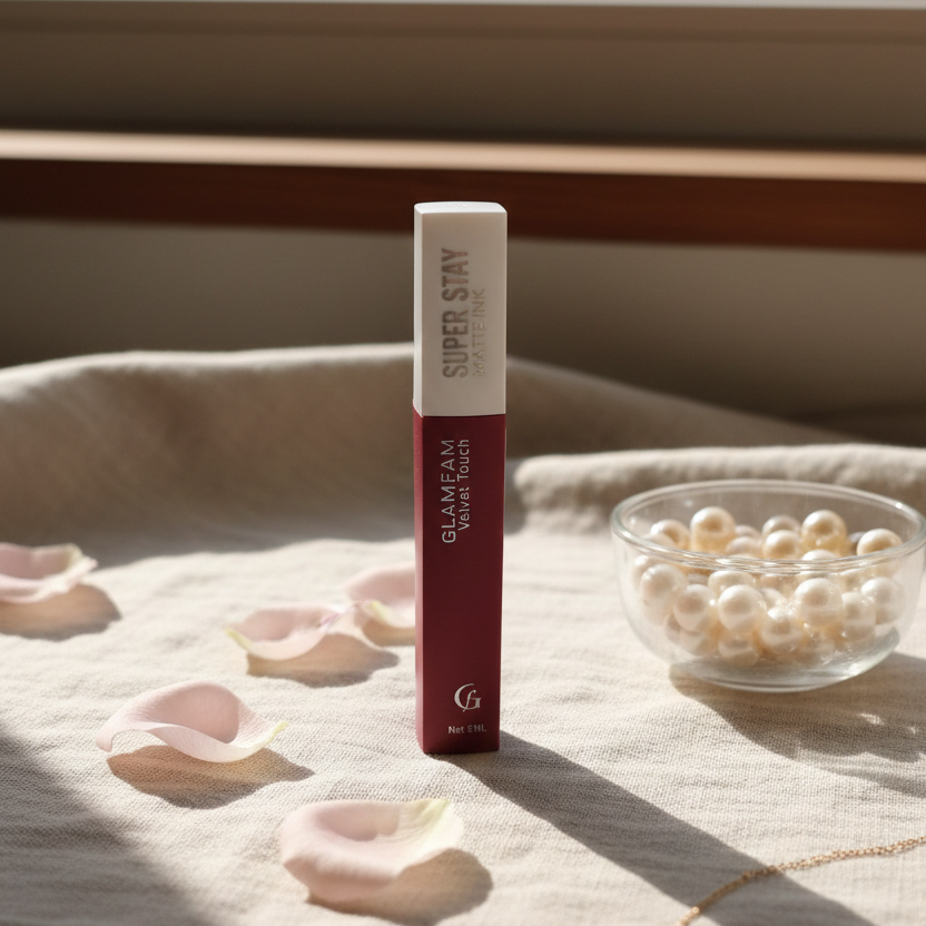 GLAMFAM Velvet Touch - SUPER STAY MATTE INK" in this lovely berry-pink shade