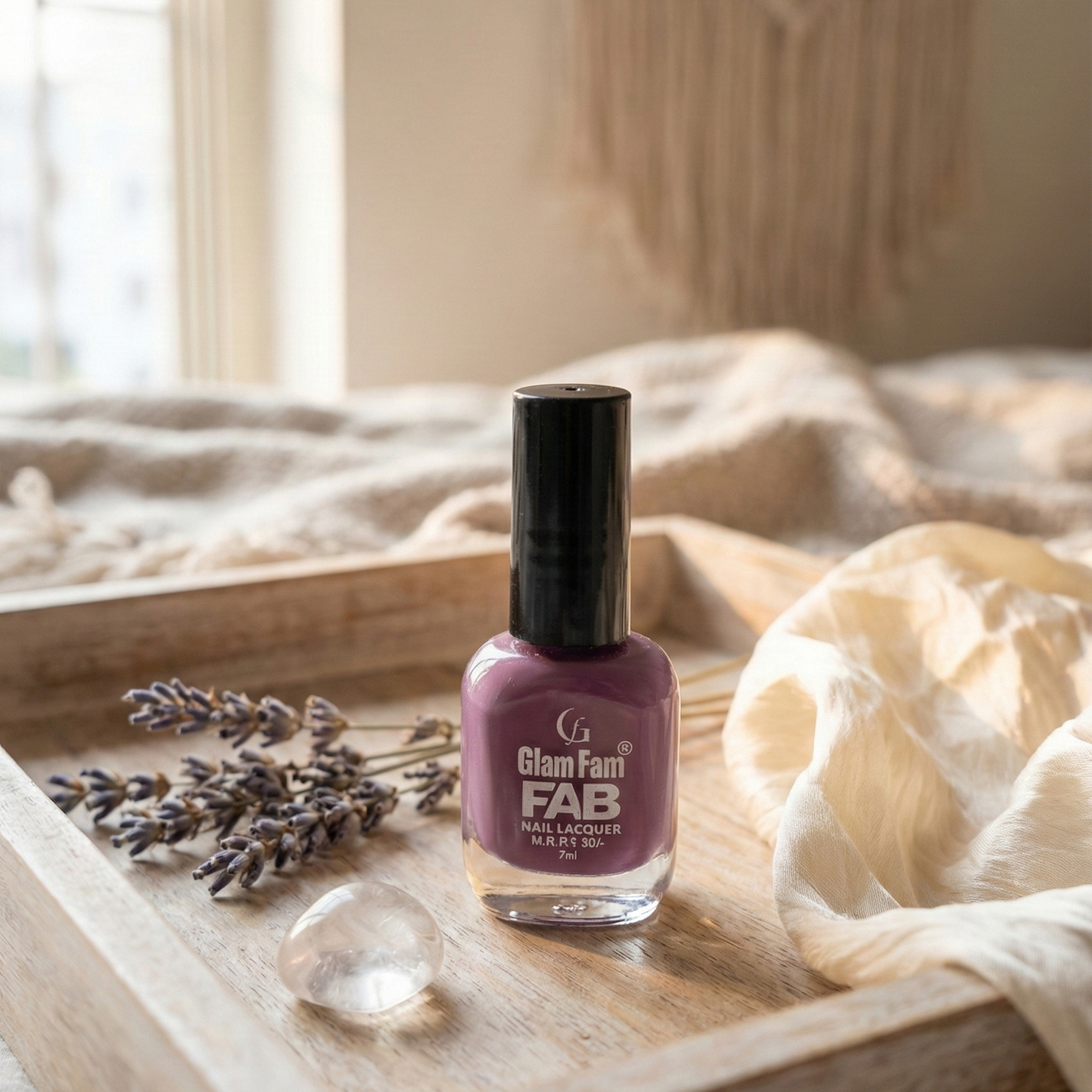 Glam Fam FAB Nail Lacquer – Dusty Mauve (7ml)