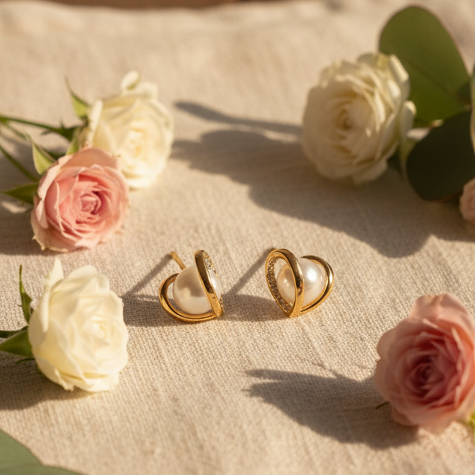 Garden Bloom Statement Drop Earrings