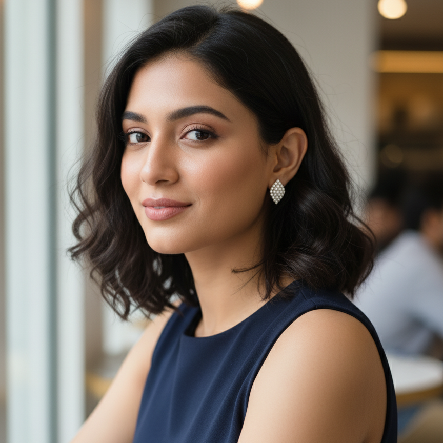 CZ Drop Stud Earrings