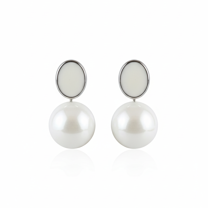 Chic Modern Pearl Drop Earrings