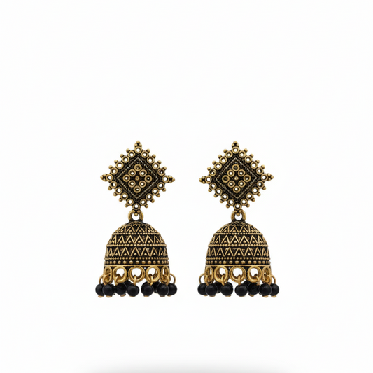 Vintage Gold Jhumka Earrings!