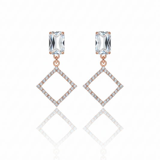 Glimmering Pave Earrings