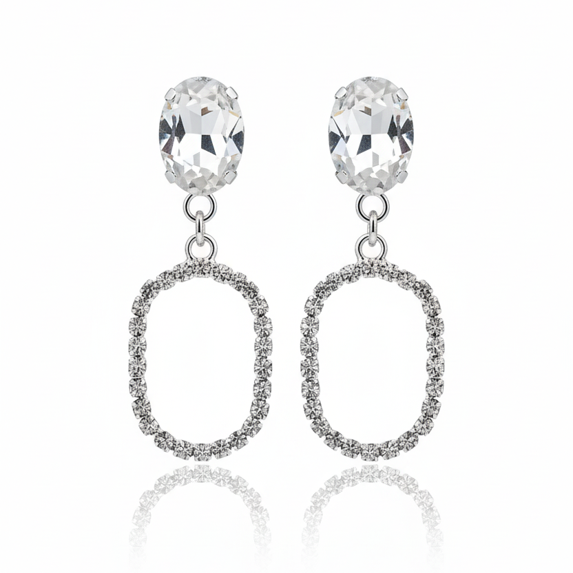 Elegant Teardrop Dangle Studs