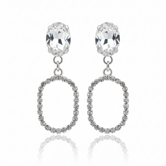 Elegant Teardrop Dangle Studs