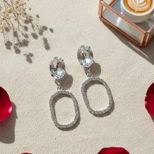 Elegant Teardrop Dangle Studs