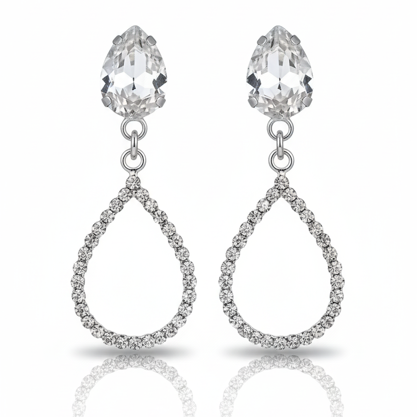 Sleek & Simple Vertical Bar Drop Stud Earrings