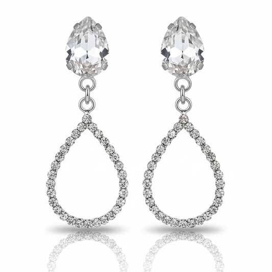 Sleek & Simple Vertical Bar Drop Stud Earrings