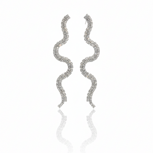 "Sleek Line" Horizontal Bar Drop Studs