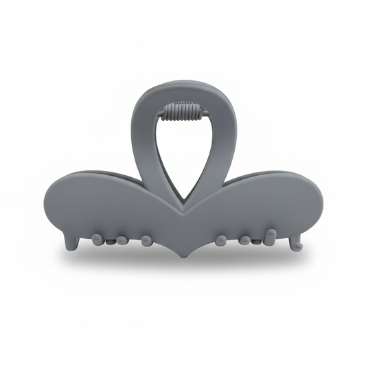 Heart-Shaped Matte Claw Clip