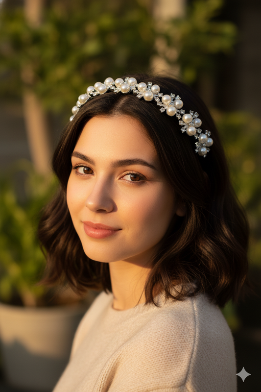 Silver-Toned Headband