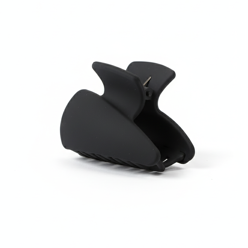 Minimalist & Modern: Sleek Black Matte Hair Claw