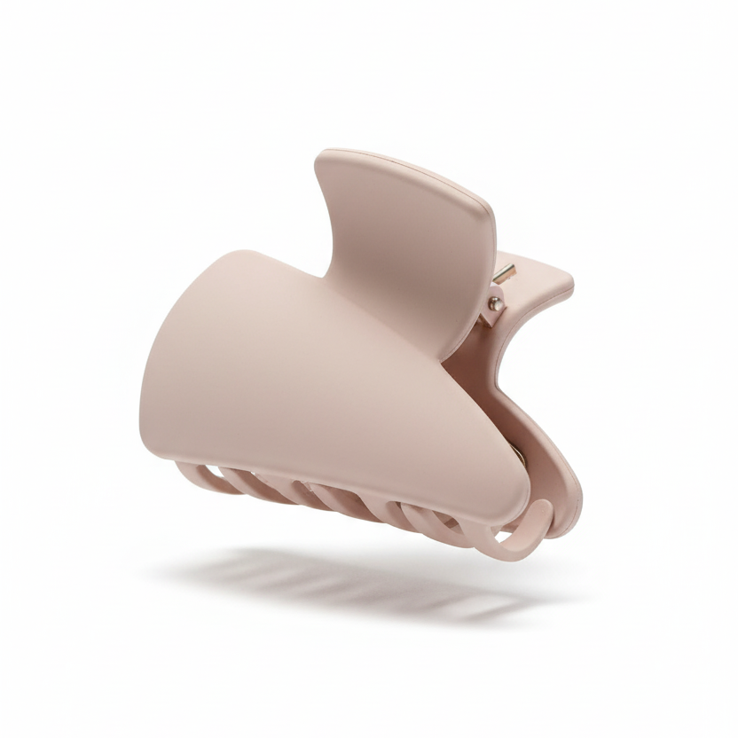 Chic & Soft: Matte Blush Pink Medium Claw Hair Clip