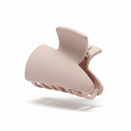 Chic & Soft: Matte Blush Pink Medium Claw Hair Clip