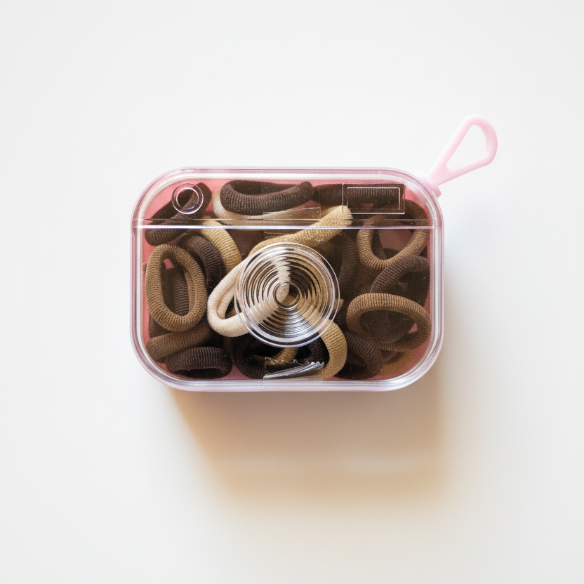 Classic Neutral Tone Hair Ties Set | Brown, Tan & Cream Seamless Elastic Hair Bands