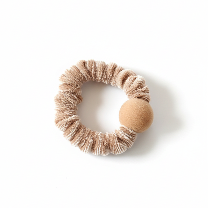 The Velvet Sphere Scrunchie
Soft Brown
