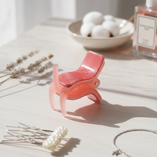 Acrylic Wavy Design Hair Catch Clip