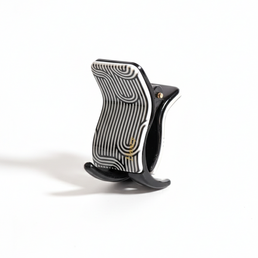 Acrylic Wavy Design Hair Catch Clip