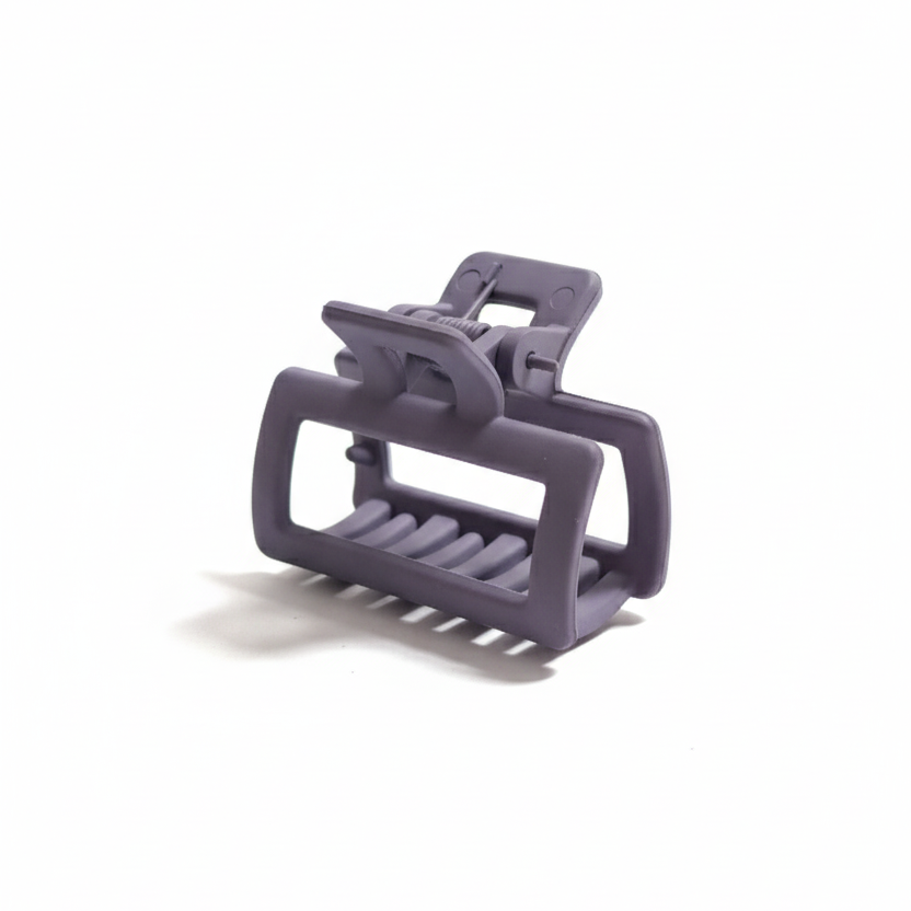 Non-Slip Square Hair Clamp in Dusty Violet