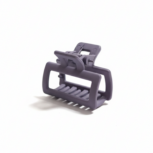 Non-Slip Square Hair Clamp in Dusty Violet