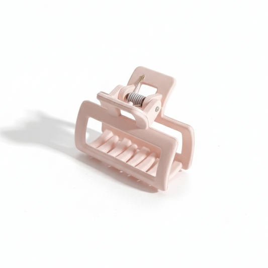 Matte Pastel Pink Mini Square Claw Clip