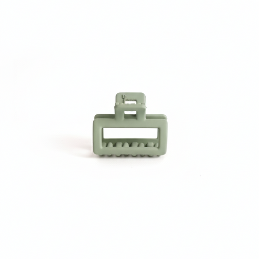 Minimalist Mini Claw Clip in Soft Green