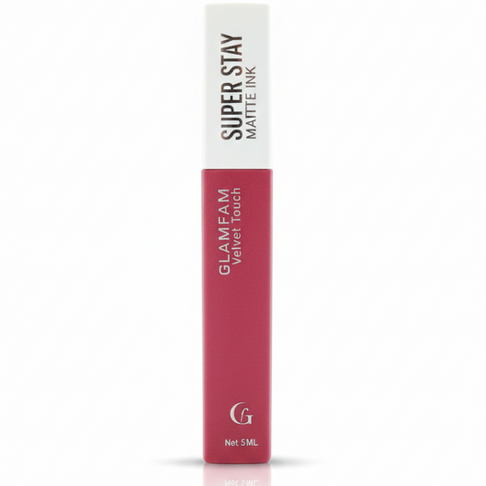 GLAMFAM Velvet Touch - SUPER STAY MATTE INK" in this lovely rose/pink shade