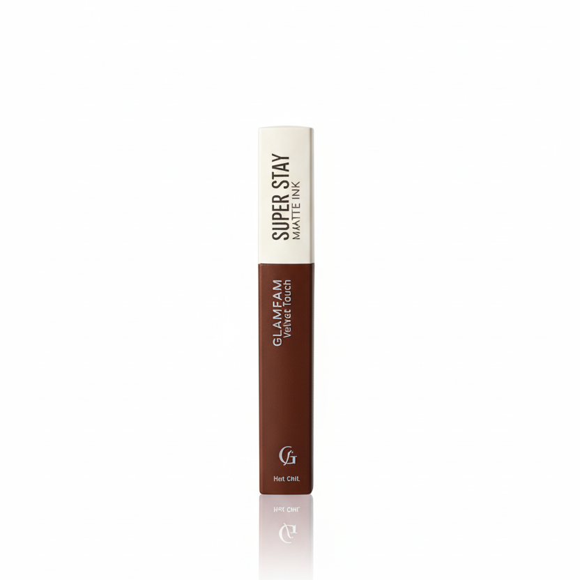 GLAMFAM Velvet Touch - SUPER STAY MATTE INK" in this deep chocolate/espresso brown shade