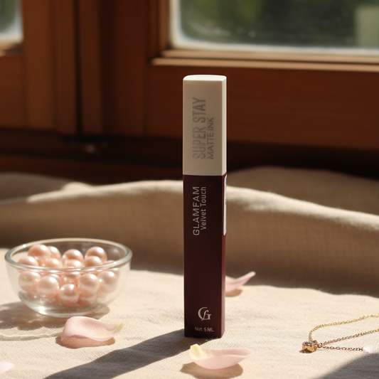 GLAMFAM Velvet Touch - SUPER STAY MATTE INK" in this rich, dark berry shade