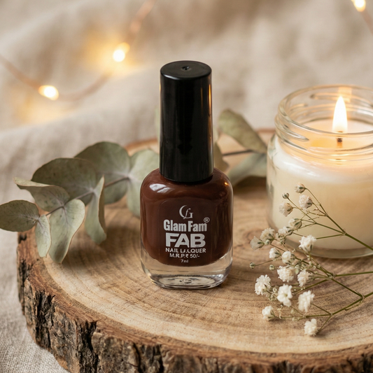 Glam Fam FAB Nail Lacquer – Espresso Brown (7ml)