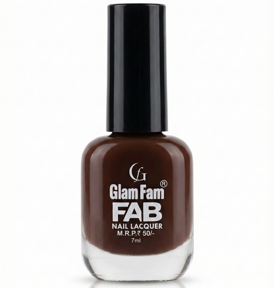 Glam Fam FAB Nail Lacquer – Espresso Brown (7ml)