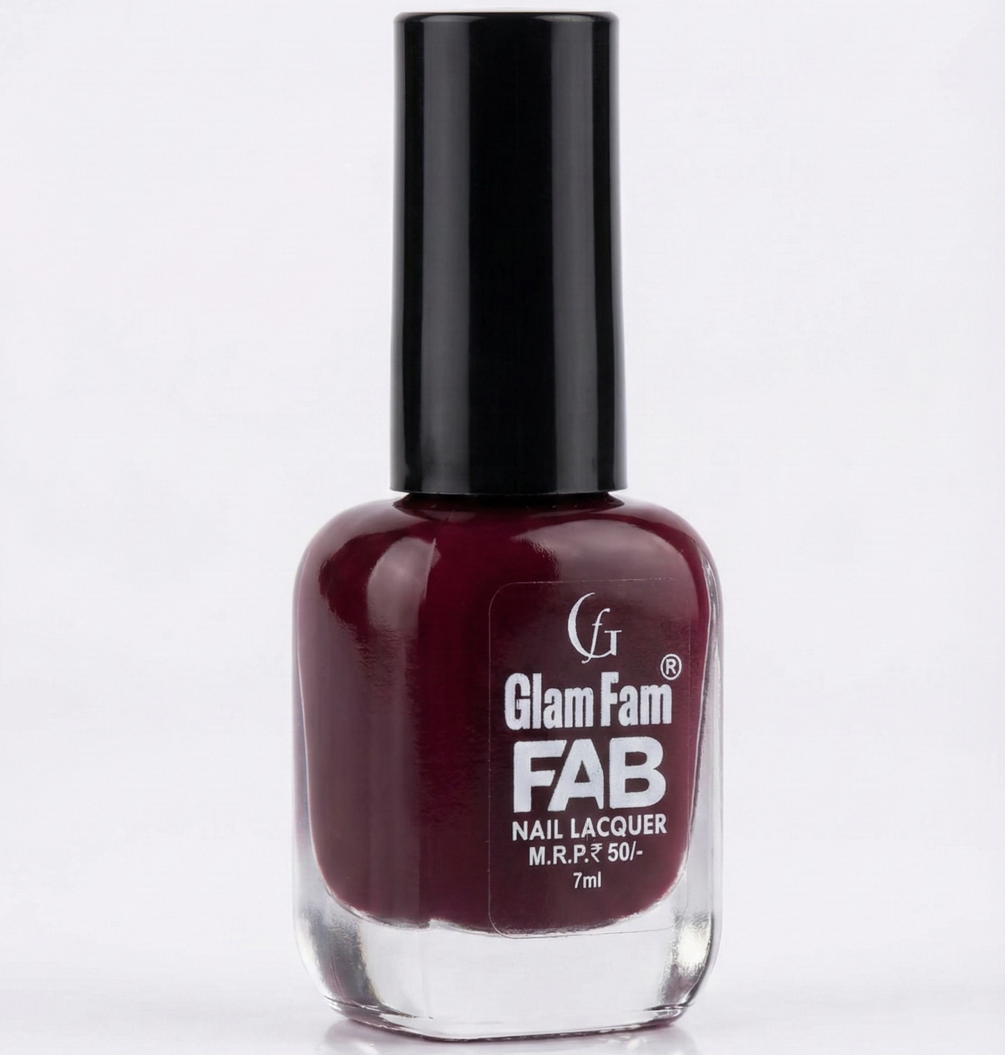 Glam Fam FAB Nail Lacquer – Deep Maroon (7ml)
