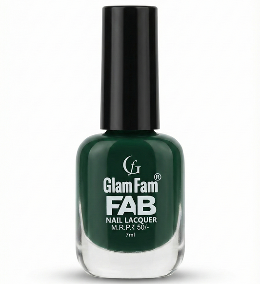 Glam Fam FAB Nail Lacquer – Emerald Green (7ml)