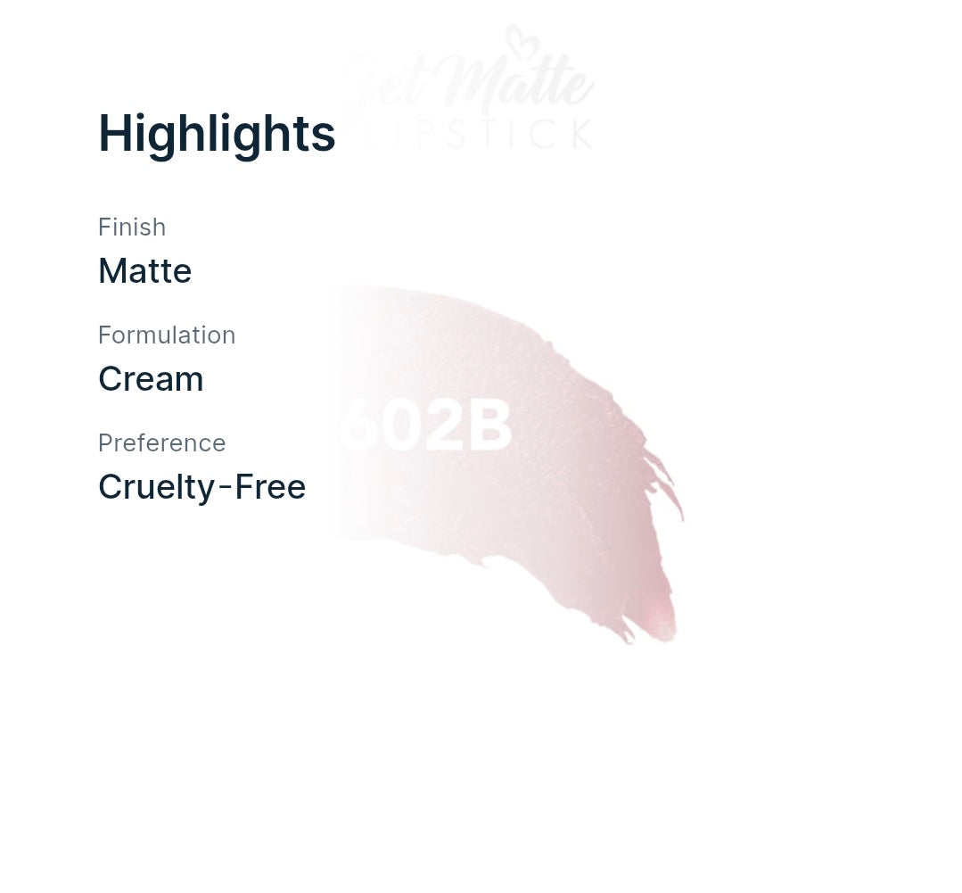 Blue Heaven
Get Matte Long Lasting Lipstick - 106R
(4 g)