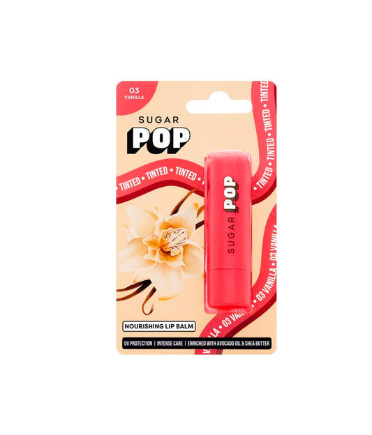 SUGAR POP
Nourishing Lip Balm with SPF Shea-Butter & Avocado Oil Infused Moisturizing - 03 Vanilla
(4.5g)